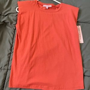 Women’s orange tank top